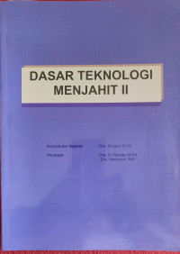 Image of Dasar Teknologi Menjahit II