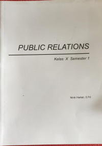 Image of Public Relations Kelas X semester 1