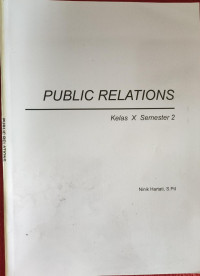 Image of Public Relations Kelas X Semester 2